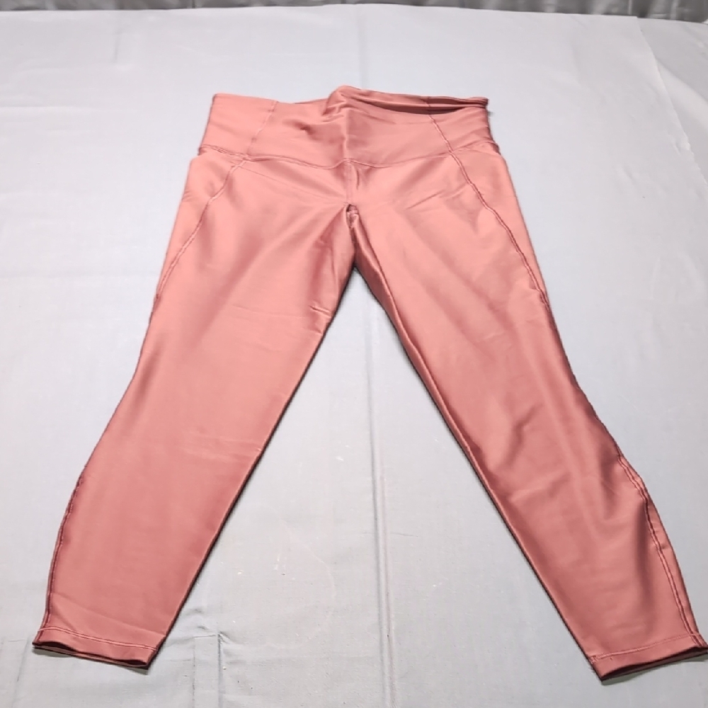 All in Motion Effortless Support High Rise 7/8 Leggings Rose Gold Pink Medium